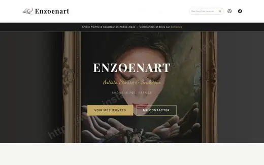 Site Enzoenart réalisé par Artisan Digital