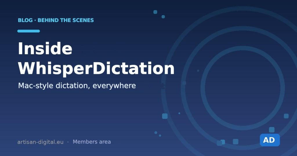 Behind WhisperDictation: “Mac-like” dictation, everywhere