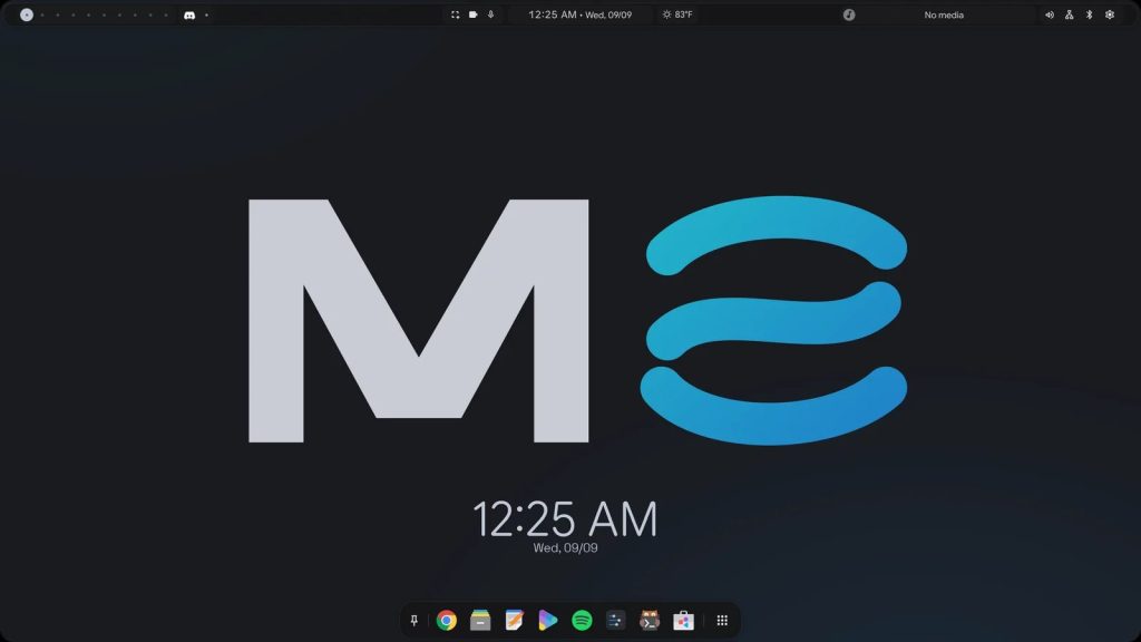 The Mainstream OS desktop (project image, GitHub MainstreamOS/dots-hyprland)