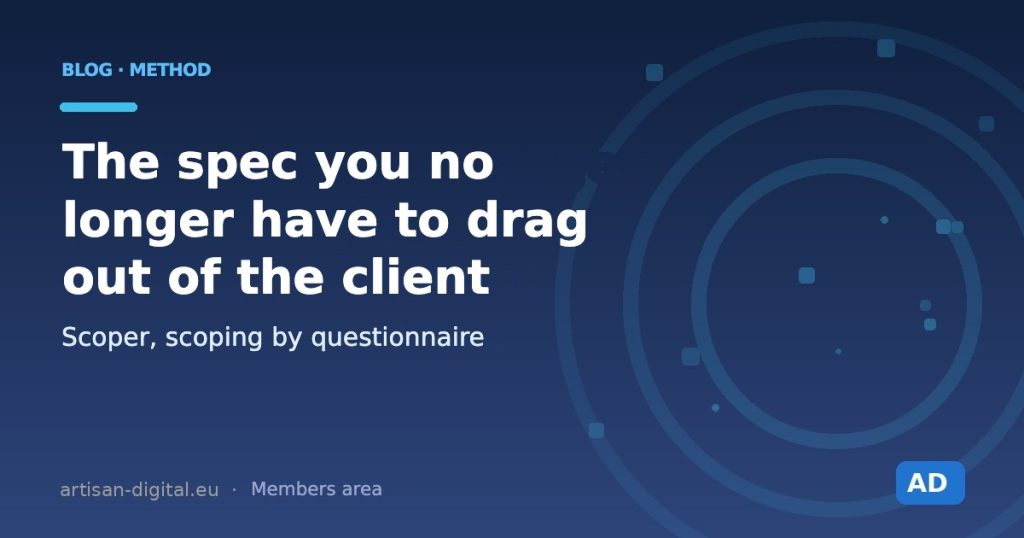 Scoper: the specification you no longer have to drag out of the client